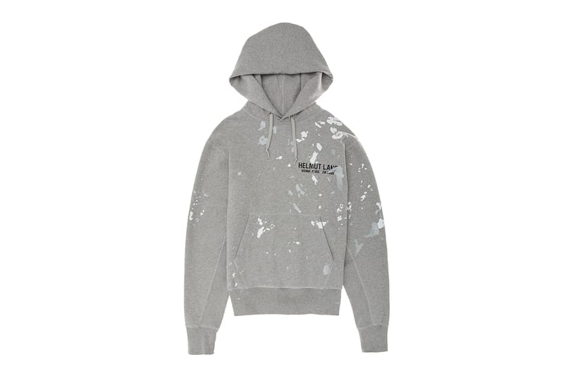 Helmut lang paint splatter hoodie sale