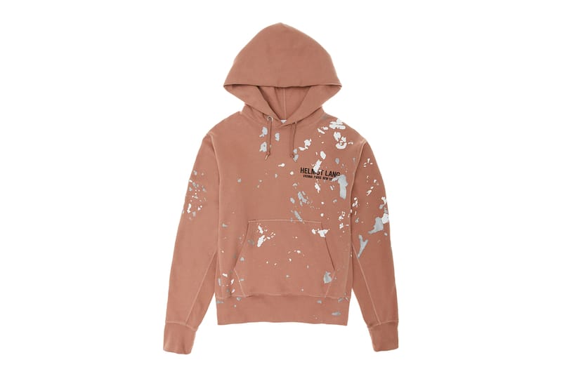 Helmut lang splatter hoodie hot sale