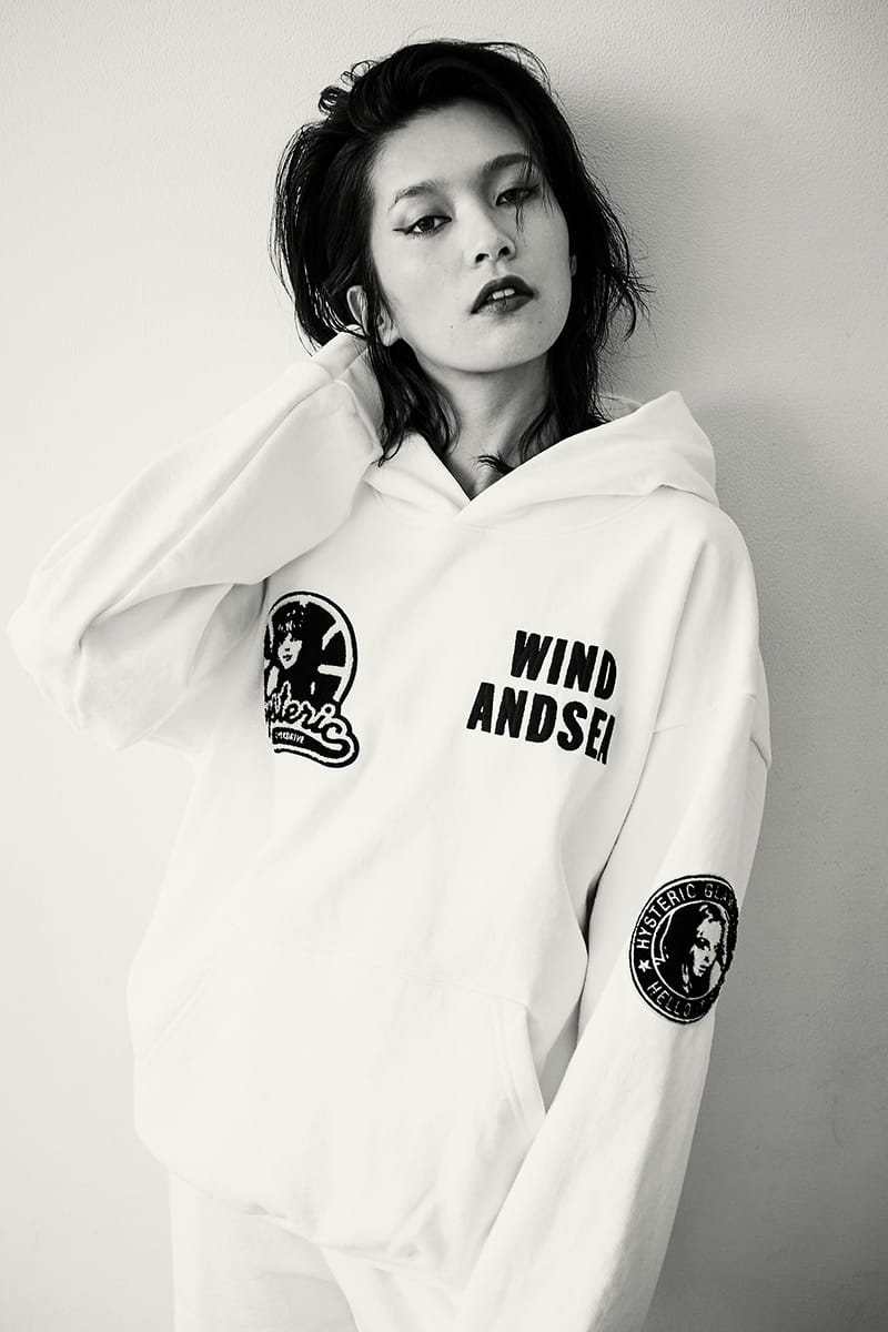 HYSTERIC GLAMOUR WIND AND SEA HOODIE L-