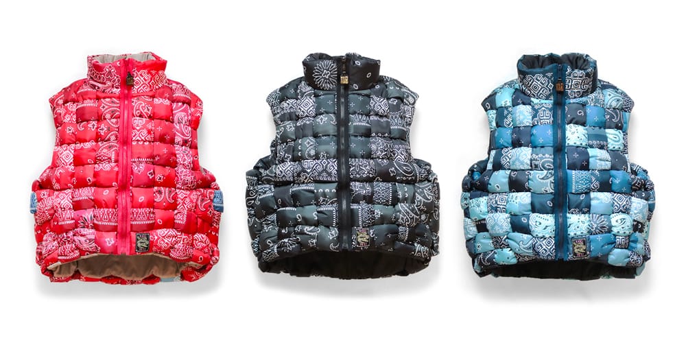 KAPITAL Releases Colorful Nylon Bandana KEEL Weaving Vests