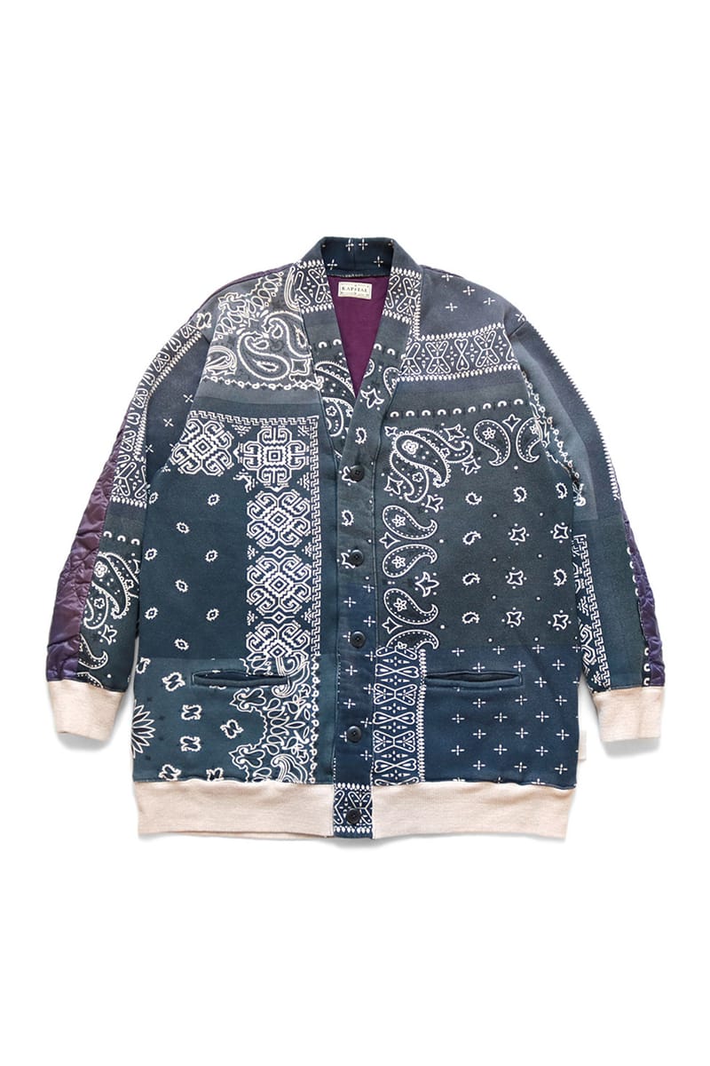 KAPITAL Quilted Bandana Bivouac Cardigans | Hypebeast