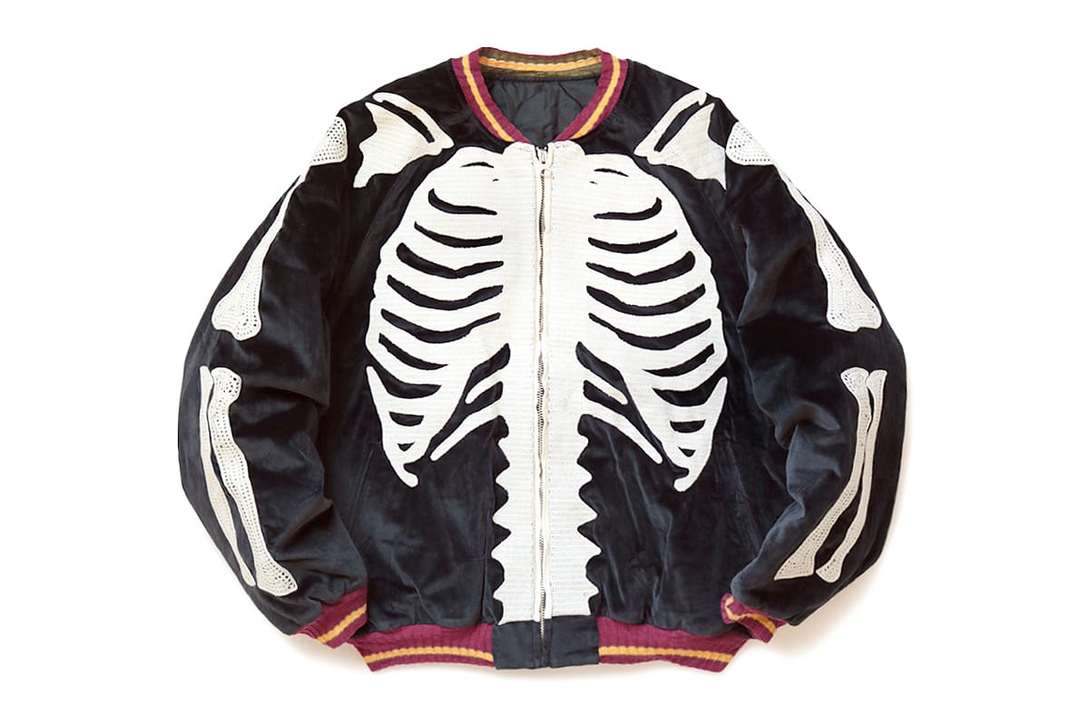 KAPITAL Velveteen BONE Embroidery Souvenir Jacket | Hypebeast