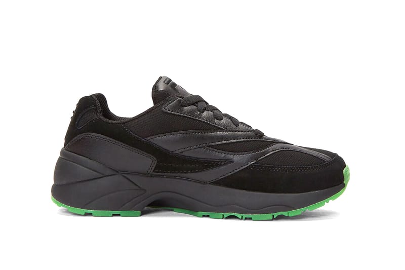 Fila black deals green shoes