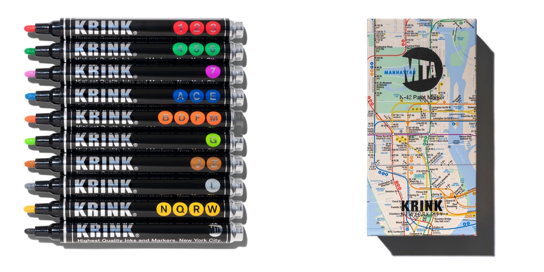 KRINK объединяет усилия с MTA Нью-Йорка для создания специального набора маркеров для рисования