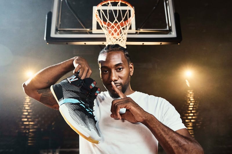 Kawhi leonard's first store new balance basketball sneaker