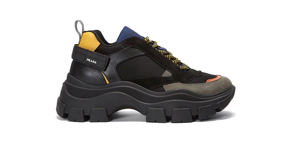 prada block low top sneakers