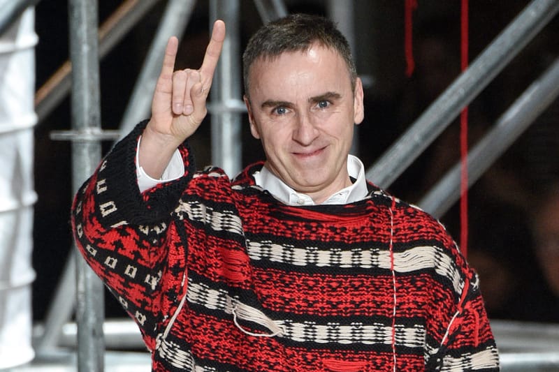 Raf simons shop leaves calvin klein