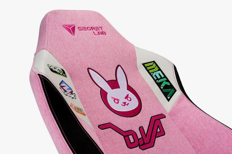 Pink overwatch gaming deals chair