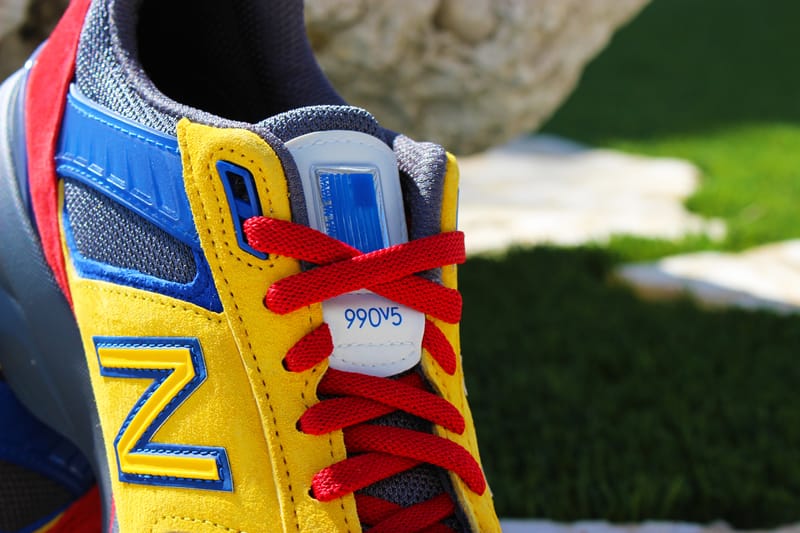 Blue and yellow new balance sales 990