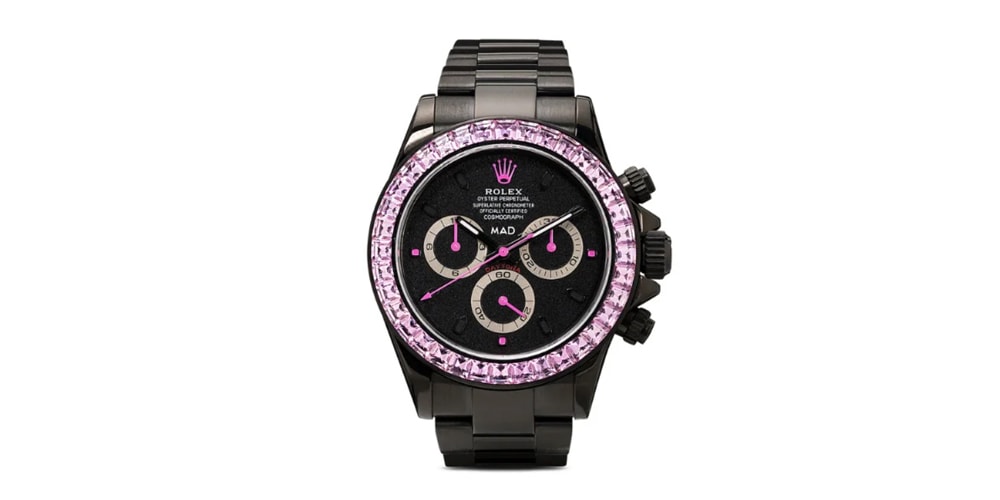 MAD Paris представила часы Rolex Daytona, инкрустированные розовыми сапфирами, стоимостью 82 тысячи долларов