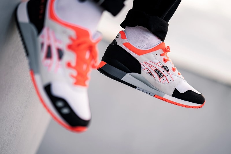 red and white asics gel lyte