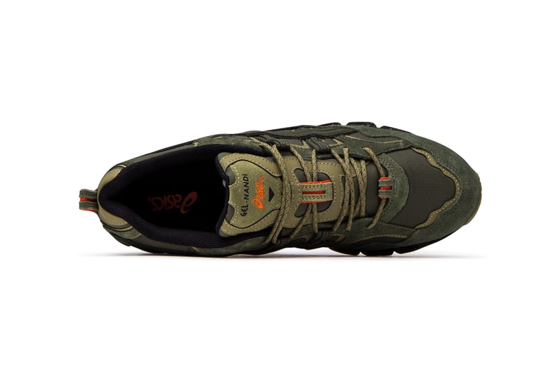 asics gel nandi 360 olive canvas