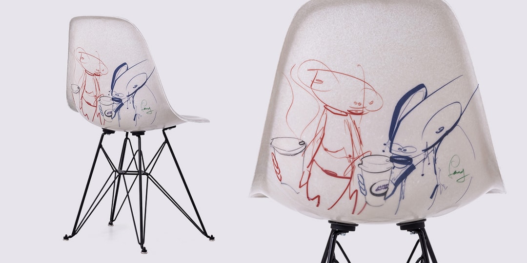Modernica выпускает лимитированные стулья Futura Laboratories x Alchemist Art Café Side Shell Chairs