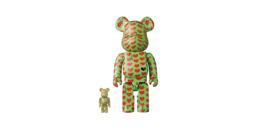 Узор в форме сердца BE@RBRICK от Medicom Toy получил яркий арбузный облик