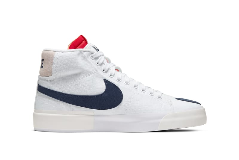 Nike sb blazer mid edge white multi best sale