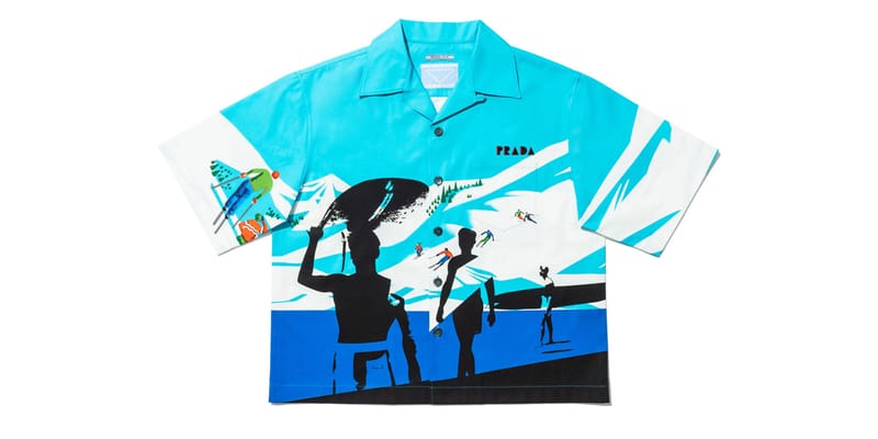 Prada camp shirt new arrivals