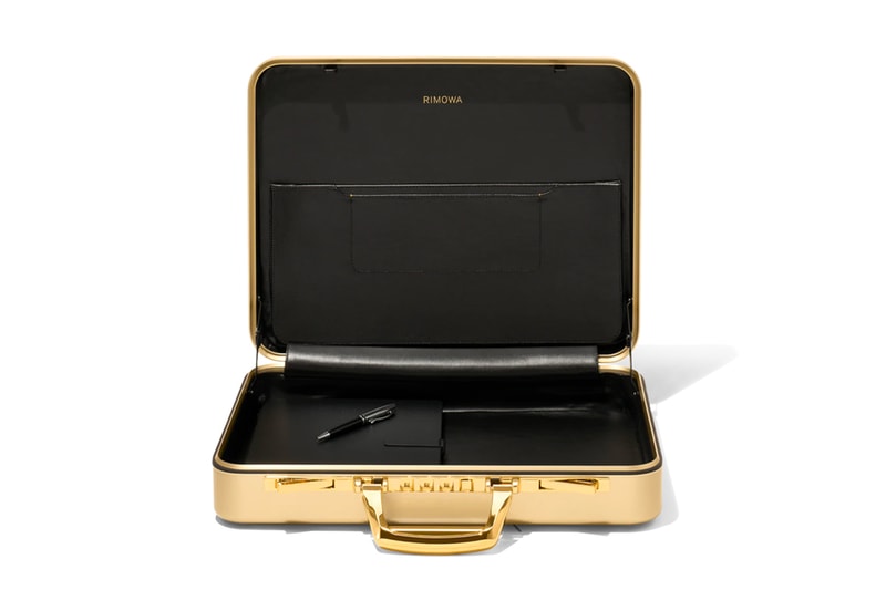 RIMOWA Gold Attaché Briefcase Release Hypebeast