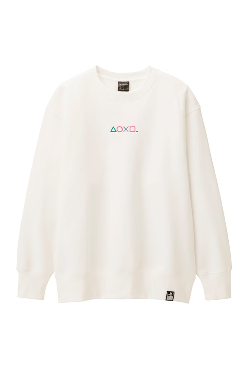 White sale playstation sweatshirt