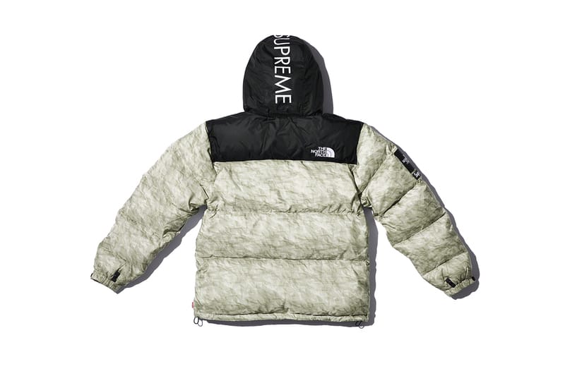 L Supreme Paper Print Nuptse Jacket - ジャケット/アウター