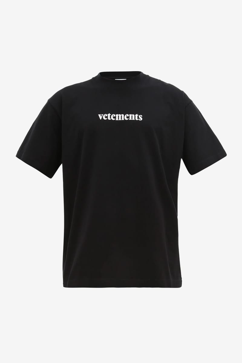 Vetements Logo Patch Cotton T-shirt Black | Hypebeast