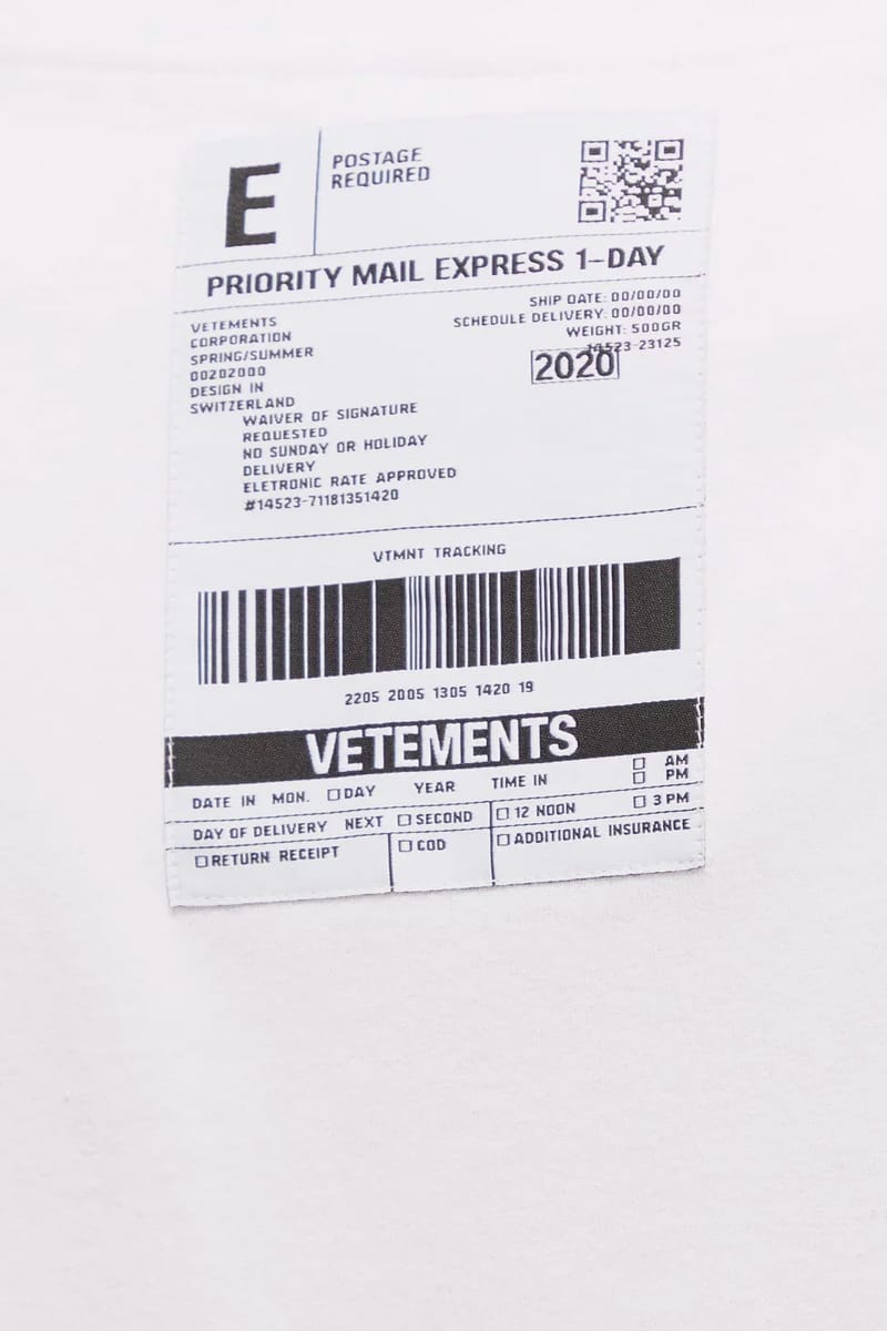 【VETEMENTS】DRIPPING BARCODE T-SHIRT 関税送料込 VETEMENTS T-SHIRT DRIPPING BARCODE T XL COTTON White Used | eBay