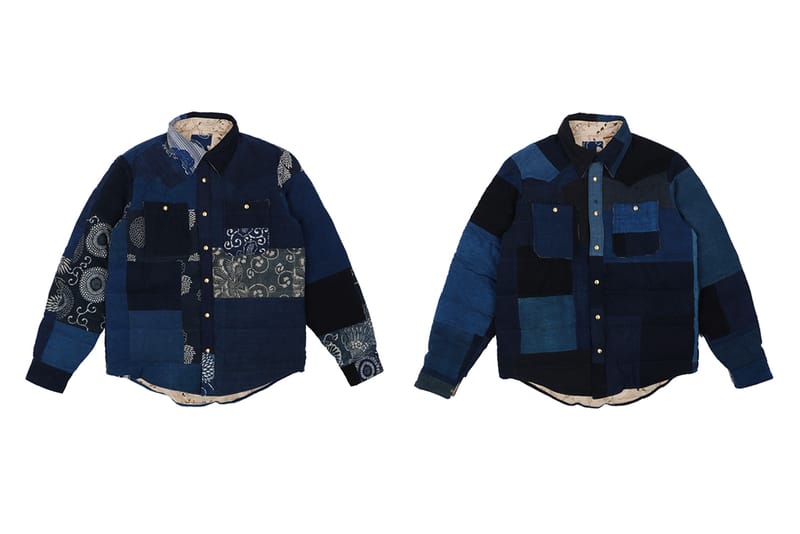 visvim Indigo Kerchief Kofu Down Jacket | Hypebeast