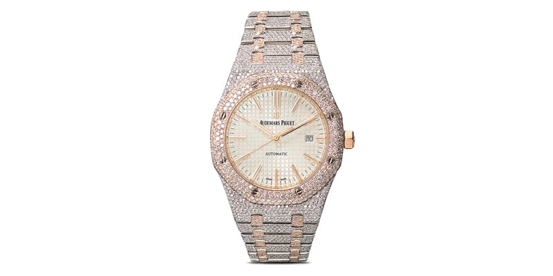 777 18K Rose Gold Audemars Piguet Royal Oak Diamond Watch