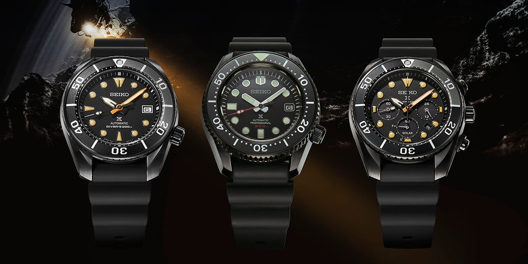 Seiko анонсирует три новые часы для дайвинга Prospex «Black Series»
