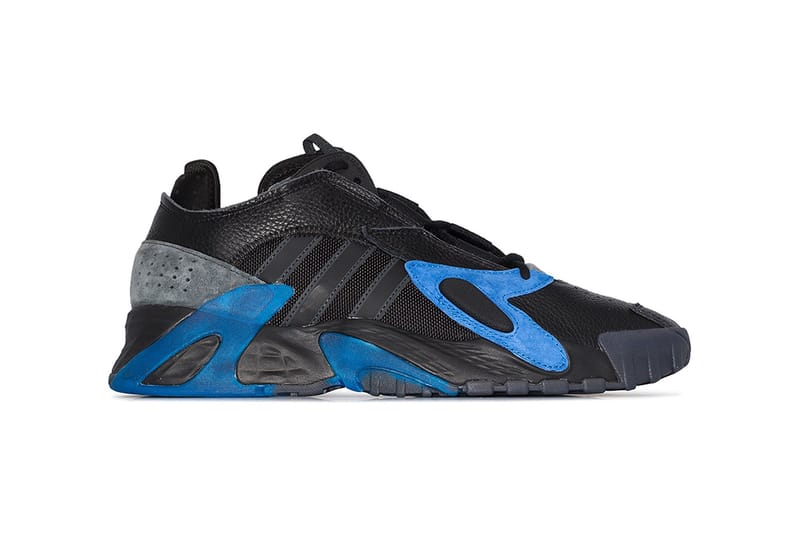 Adidas mens shoes black and outlet blue