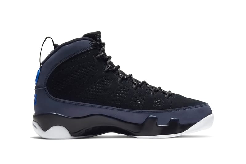 Black and sales blue 9s 2020