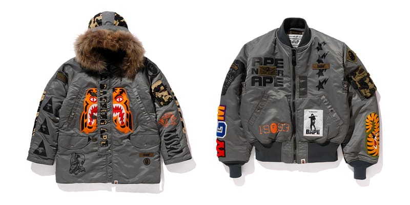 BAPE Teams With Alpha Industries for Heavily Branded MA-1 & N3 