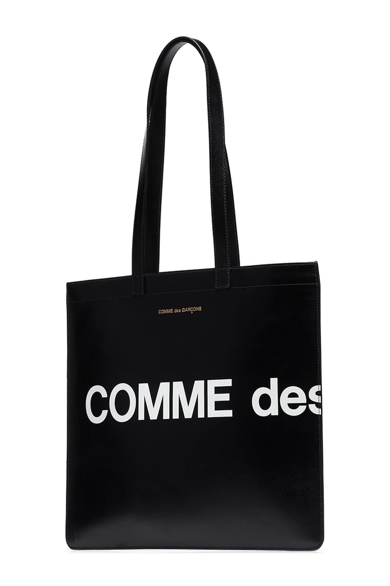 COMME des GARÇONS Red & Black Logo Tote Bags Release | Hypebeast