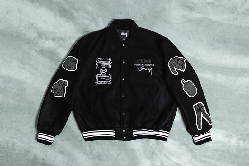 COMME des GARÇONS x Stüssy Varsity Jacket Drop | Drops | Hypebeast