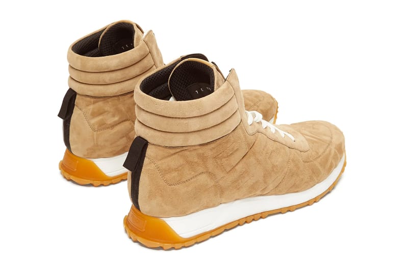 Fendi ff leather on sale trainers