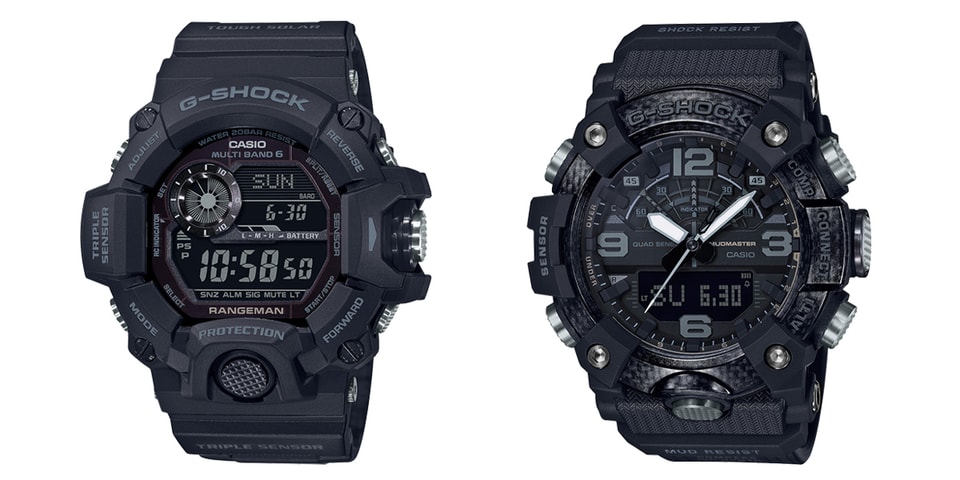 G-SHOCK MASTER OF G Blacked-Out Edition Watches | Hypebeast