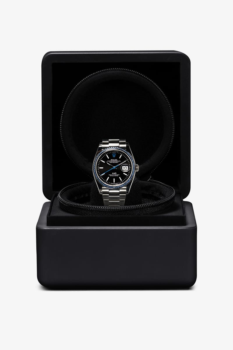 MAD Paris Black Rolex Datejust 36 Sapphire Watch Hypebeast