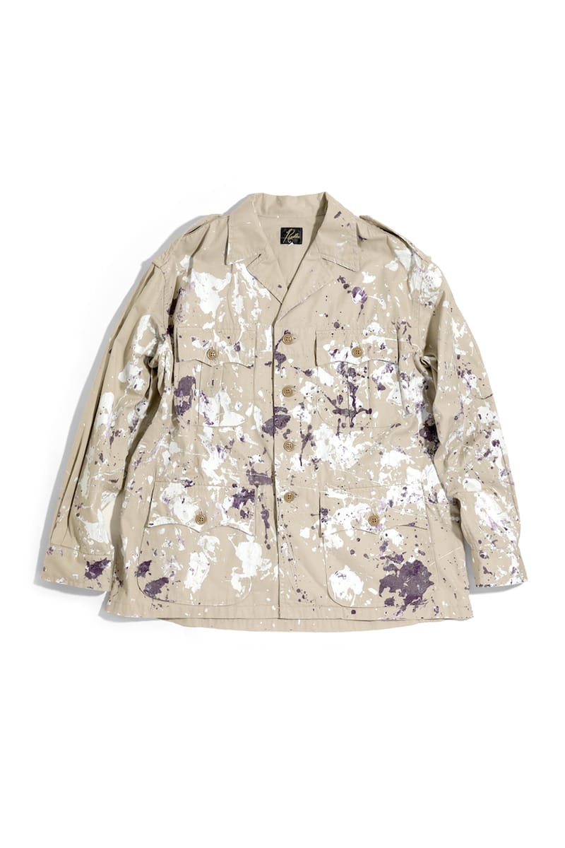 NEEDLES Paint Splatter Safari Jacket | Hypebeast