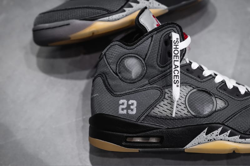 Off-White™ x Air Jordan 5 Closer Look | Hypebeast