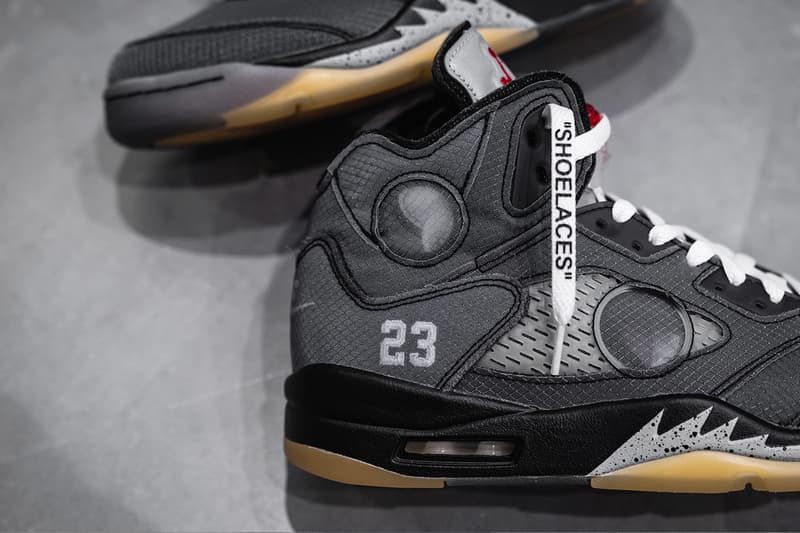 foot locker jordan 5 off white