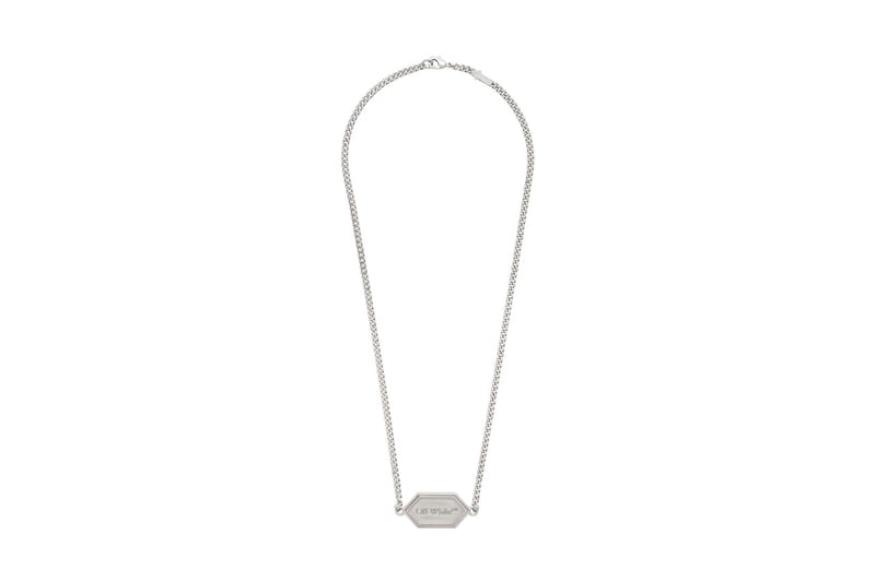 Off-White™ Silver Hexnut & Nameplate Jewelry Release | Hypebeast