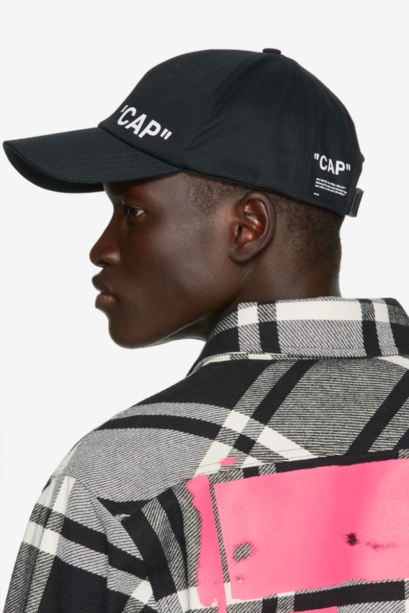 Off White SSENSE Exclusive Quote Baseball Cap Hypebeast