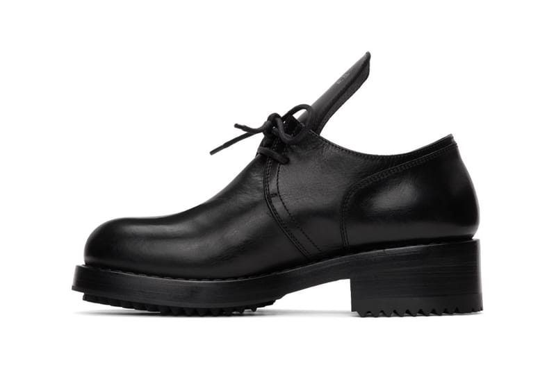 Raf Simons Black Laced Up Low Derby Shoe Hypebeast