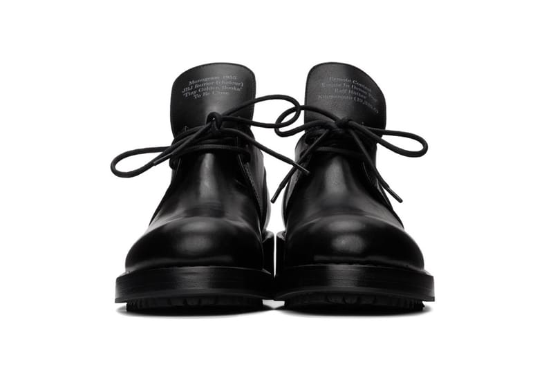 Raf Simons Black Laced Up Low Derby Shoe | Hypebeast