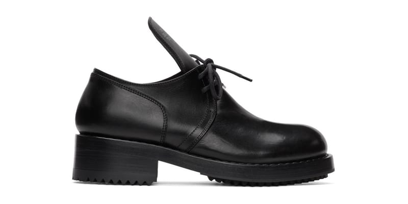 靴 Raf Simons Brushed Leather Derby Shoes Raf Simons Black Laced Up Low Derby Shoe | Hypebeast