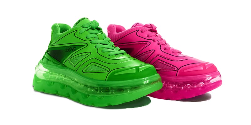 Womens neon hot sale green sneakers