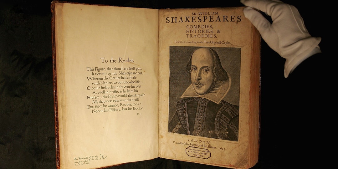 Ожидается, что «Первое фолио» Уильяма Шекспира будет продано за 6 миллионов долларов на аукционе Christie’s