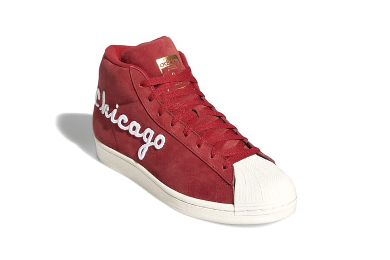 Adidas pro model on sale red and white