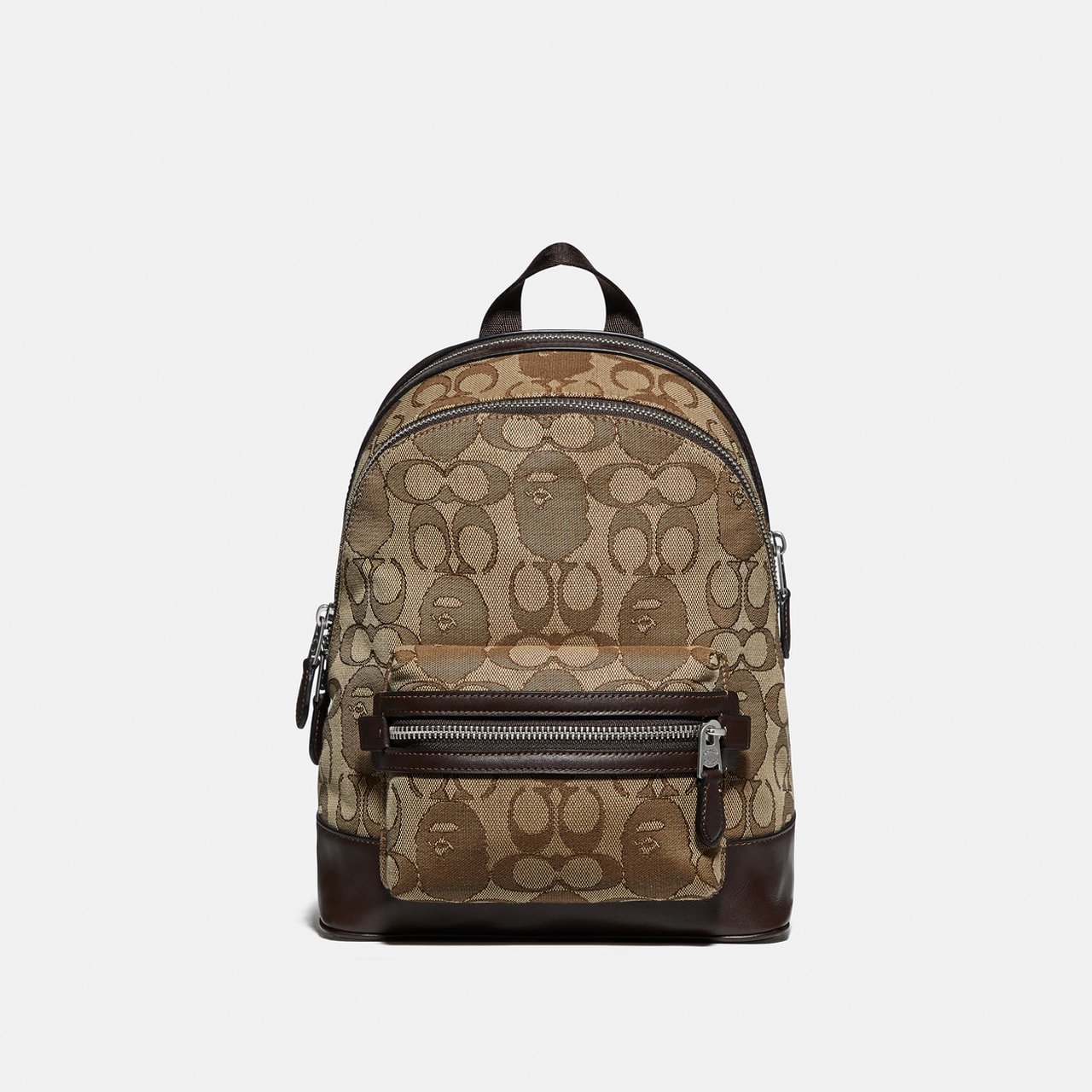 bape x coach tote 22 in signature jacquard