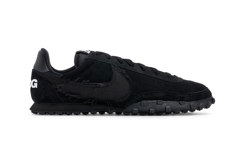 Nike waffle racer black sale