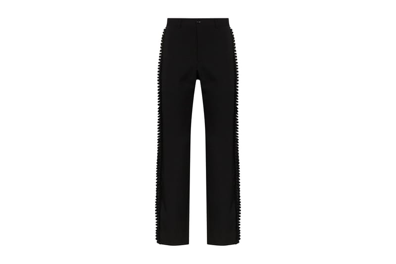 CDG HOMME PLUS Pleated Trim Tailored Wool Trousers | Hypebeast